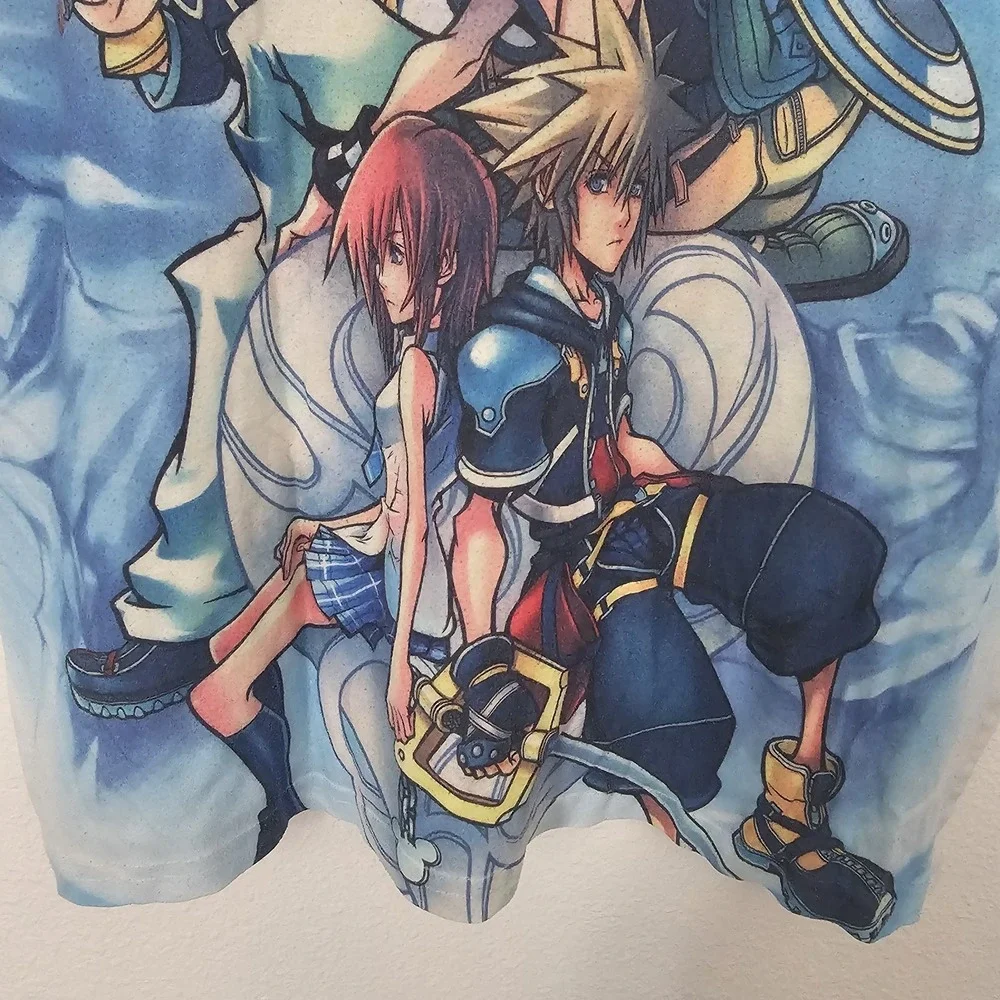 Disney Kingdom Hearts 2 Y2K Tee T-Shirt Size XL